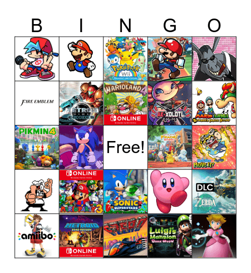 Nintendo Direct 9/14/2023 Bingo Card