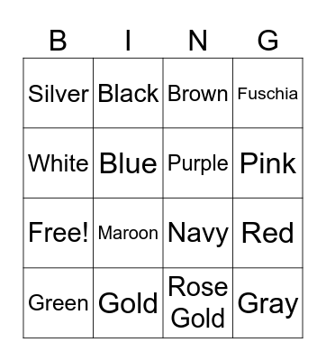 Library Bingo Card