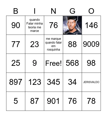 Meus numeros da sorte Bingo Card