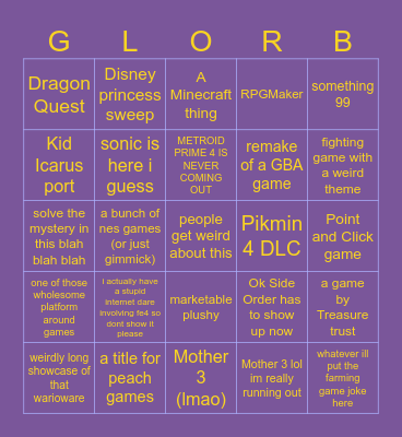 Martember 14th, the day Krabs fries Bingo Card