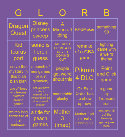 Martember 14th, the day Krabs fries Bingo Card