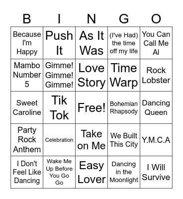 Laketoberfest 2023 Karaoke Bingo! Bingo Card