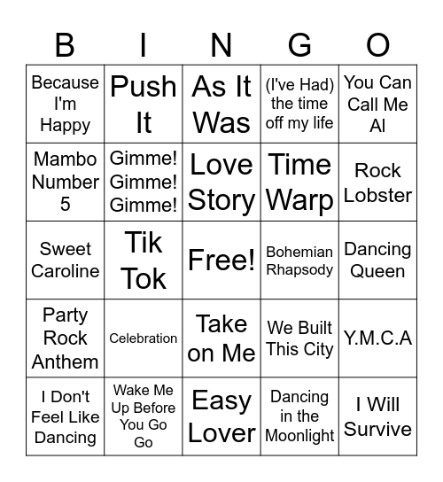 Laketoberfest 2023 Karaoke Bingo! Bingo Card