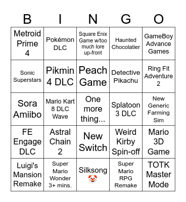 Direct 9/14/23 Bingo Card
