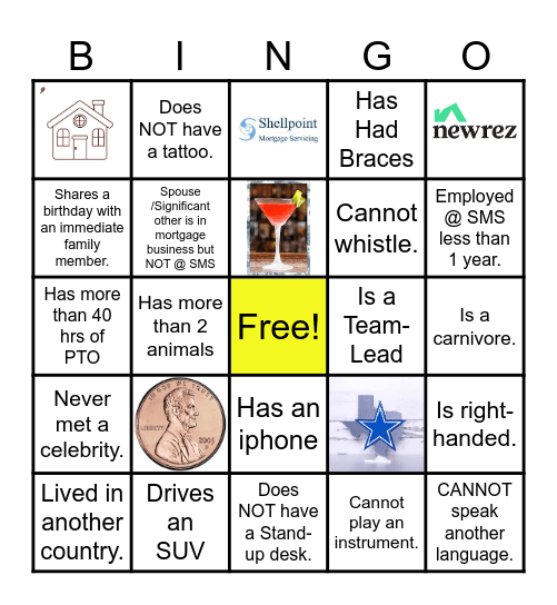 Shellpoint Bingo Card