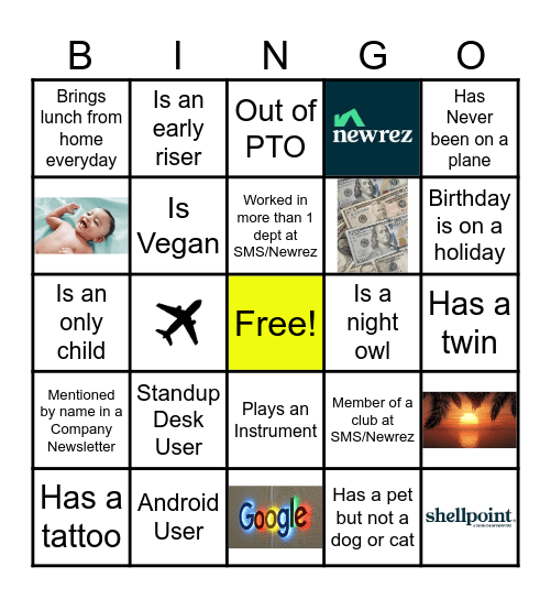 Shellpoint Bingo Card