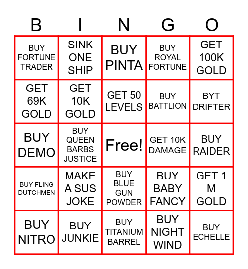 KREW.IO BINGO:tm: Bingo Card