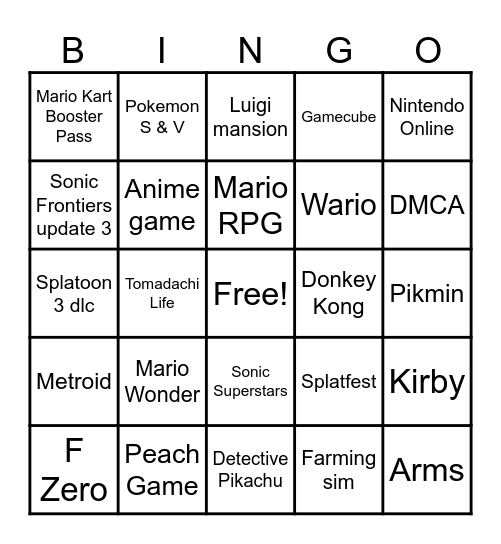 Direct 9-14-23 Bingo Card