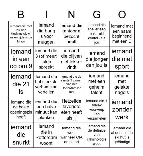 EJW-bingo Card