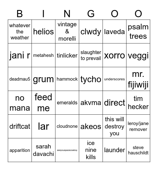 hexnight aaa bingo Card