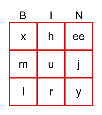 Bingo musical Bingo Card