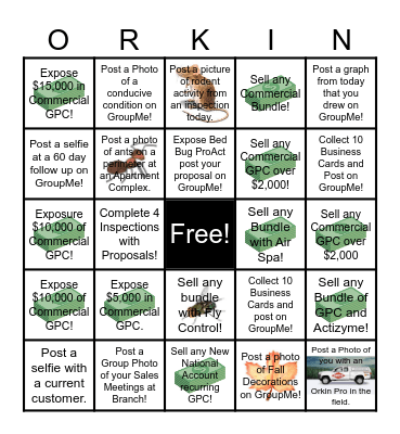 Southeast Division Commercial BINGO Card