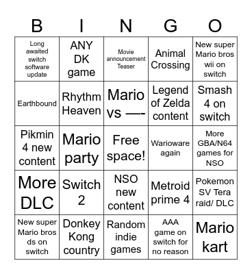 Direct 14.9 Bingo Card