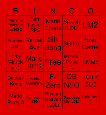 Direct Bingo Card