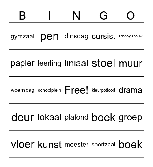 Lowan Bingo Card