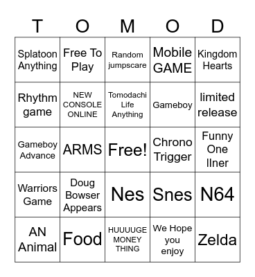 DIRECT Bingo Card