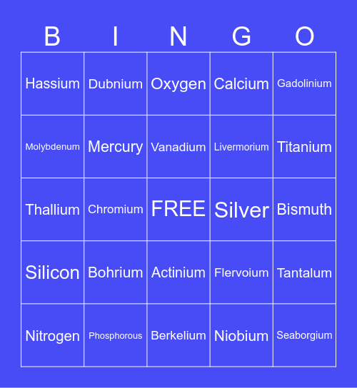 Labstat International Bingo Card
