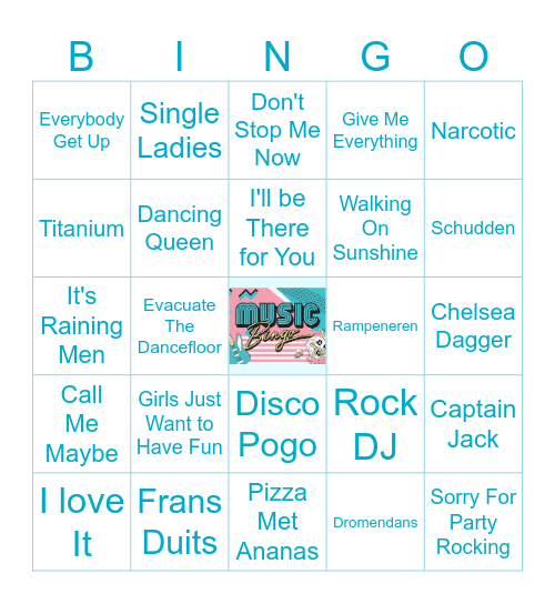 Mattly's muziek Bingo 🎶 Bingo Card
