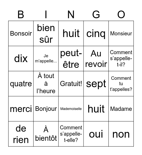 Makenzie Lanusse Bingo Card