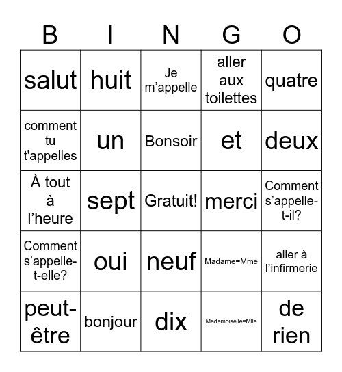 Jailen Louis Bingo Card