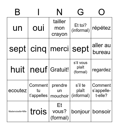 Emmet DiGuardi Bingo Card