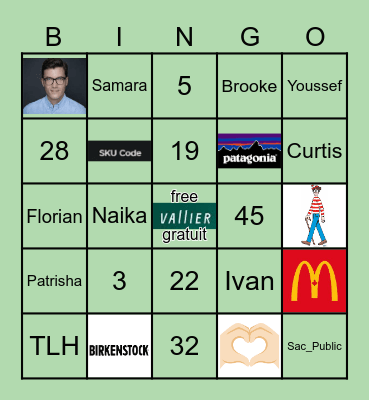 September EDITION Bingo Card