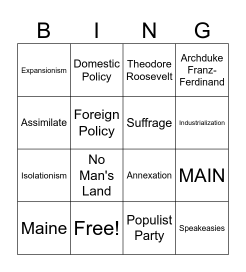 Bingo Over Progressive and World Power Bingo Card