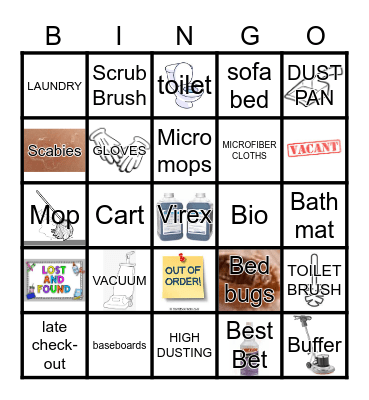 HOUSEKEEPING Bingo Card