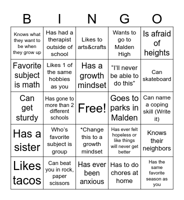Bingo Card