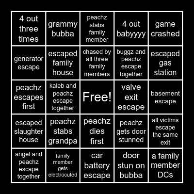 TCM BINGO Card