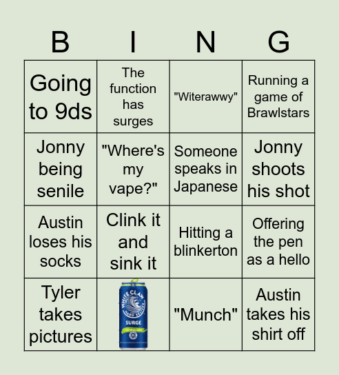 Munch Bingo Card