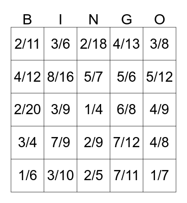 Really fun Bingo Card