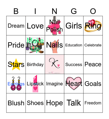 Birthday Girl BINGO Card