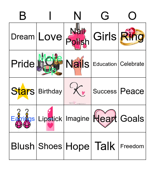 Birthday Girl BINGO Card