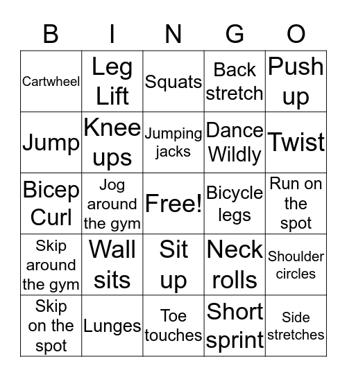 ACTIVE BINGO Card