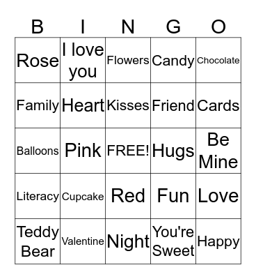 Valentine's Day! Bingo Card