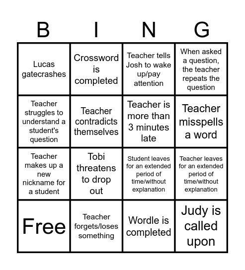Bingo Card