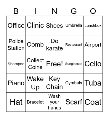 P4 Term 1 Review Bingo Card