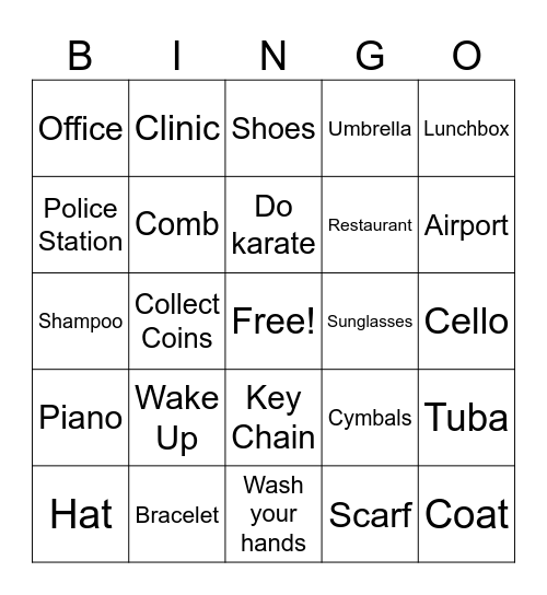 P4 Term 1 Review Bingo Card