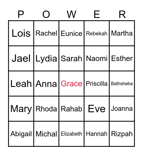 Ladies of Love Bingo Card