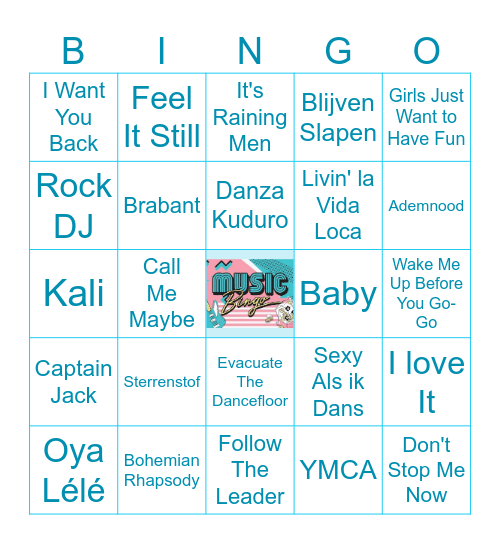 Mattly's music Bingo Card