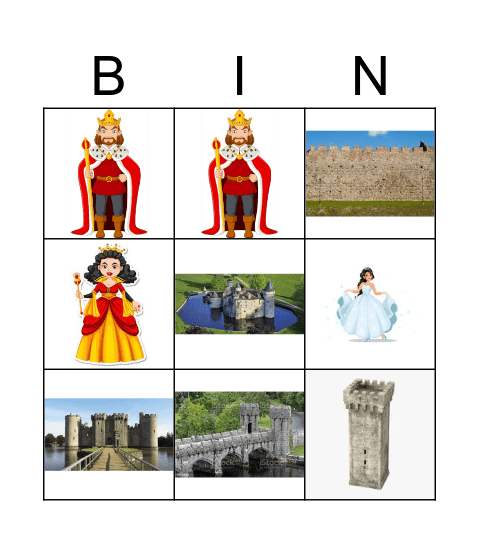 Castles Bingo Card