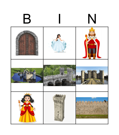 Castles Bingo Card