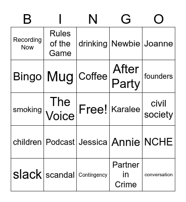 HMASDC Bingo 9/15/23 Bingo Card