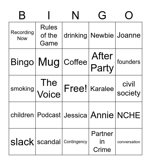 HMASDC Bingo 9/15/23 Bingo Card