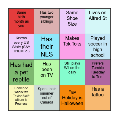 QPID BINGO-LINGO Bingo Card