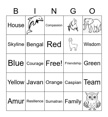 House Bingo Card