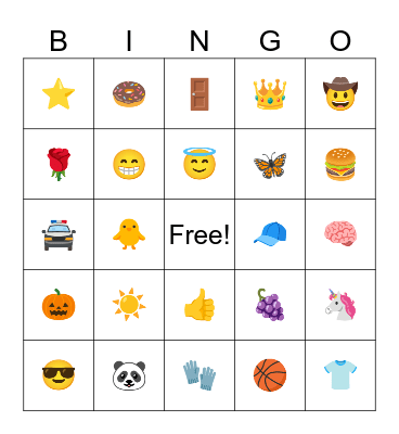 The Emoji Bingo Card