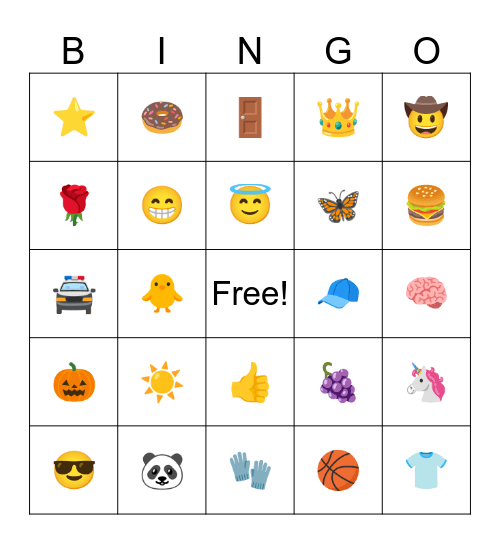 The Emoji Bingo Card