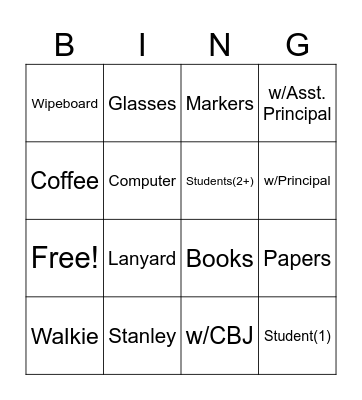 Berdy Bingo Card